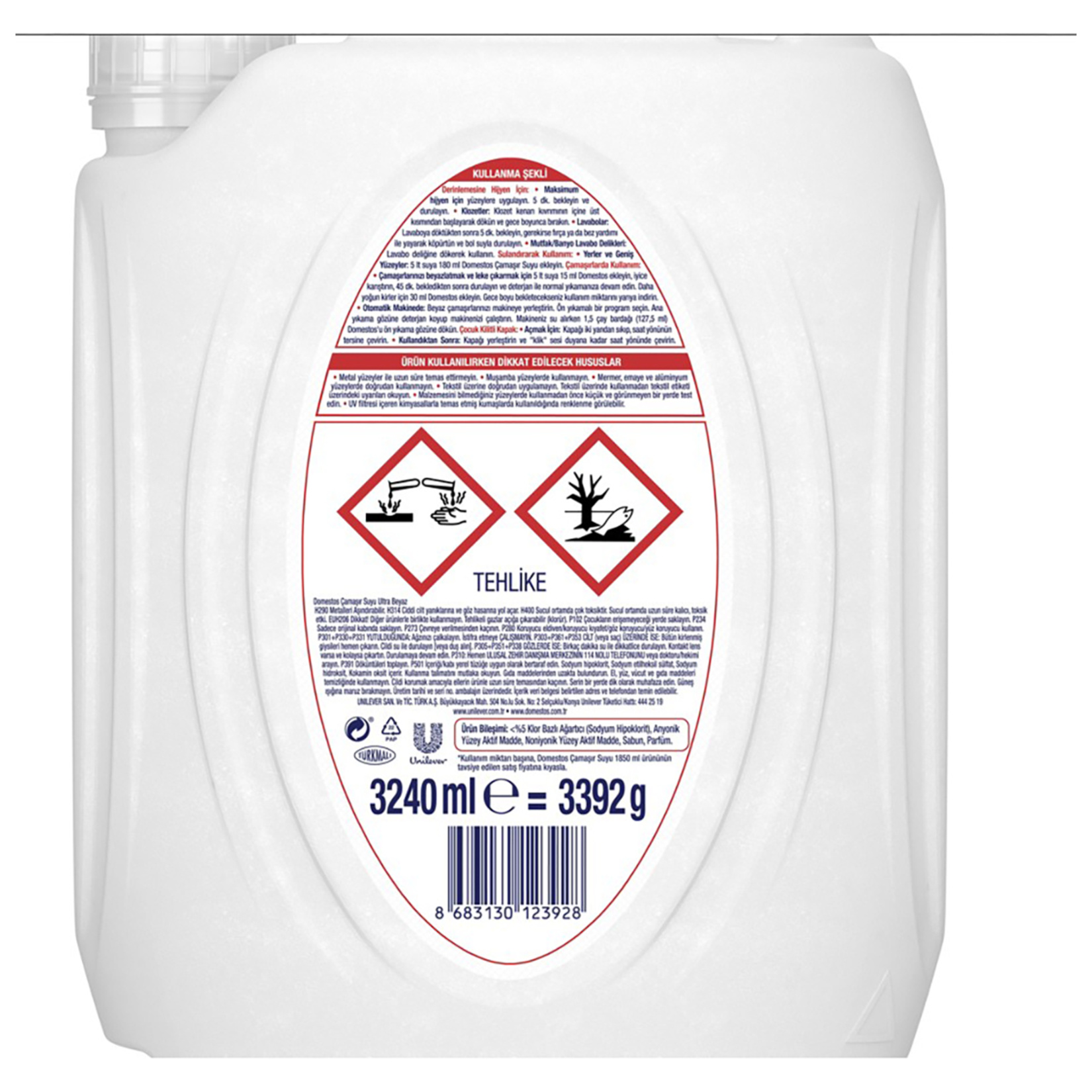 Domestos Çamaşır Suyu 3,2 Lt. - 2